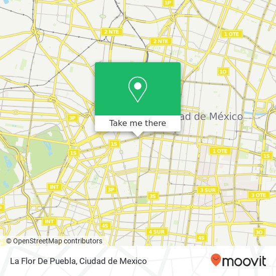 La Flor De Puebla map