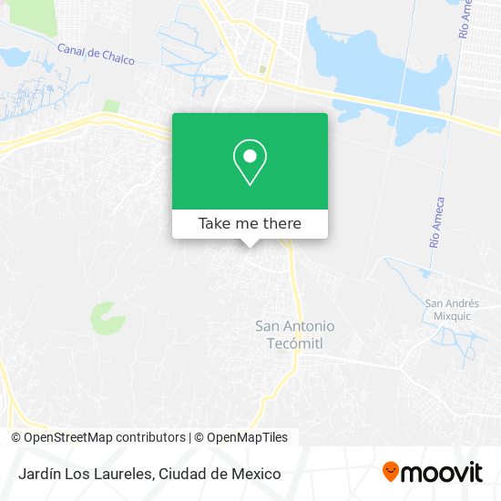 Jardín Los Laureles map