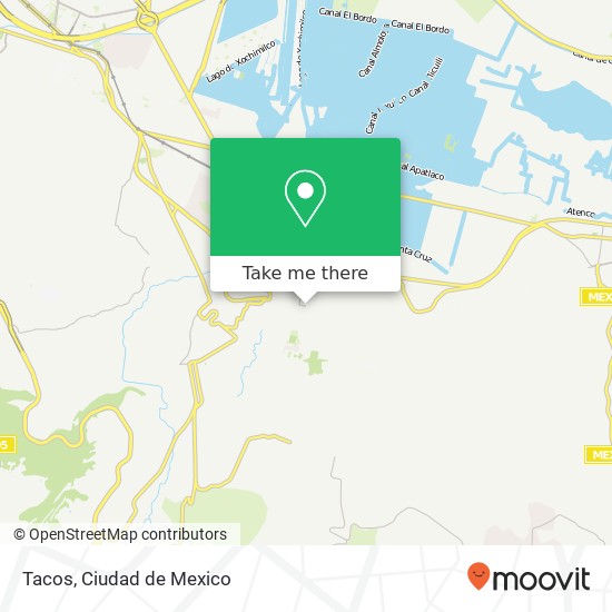Mapa de Tacos, Avenida Cuauhtémoc Pueblo San Lorenzo Atemoaya 16400 Xochimilco, Distrito Federal