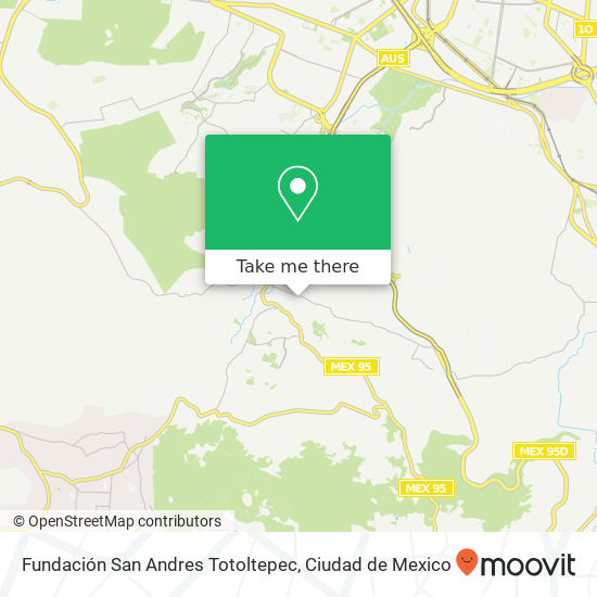 Fundación San Andres Totoltepec map