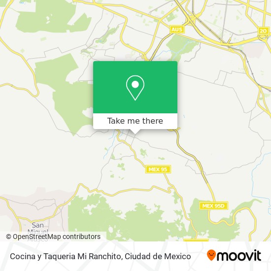 Cocina y Taqueria Mi Ranchito map