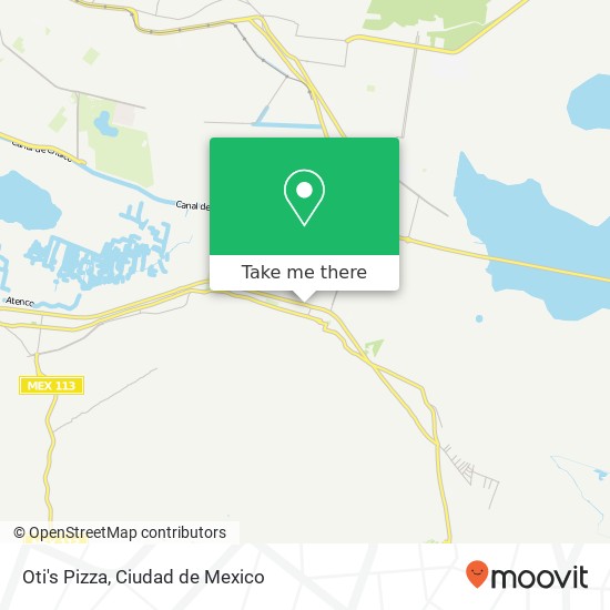 Oti's Pizza, Avenida Aquiles Serdán La Guadalupita Tulyehualco 16740 Xochimilco, Distrito Federal map