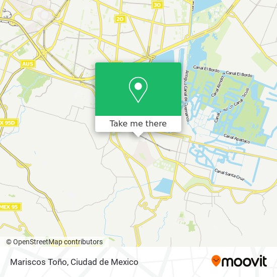 Mapa de Mariscos Toño