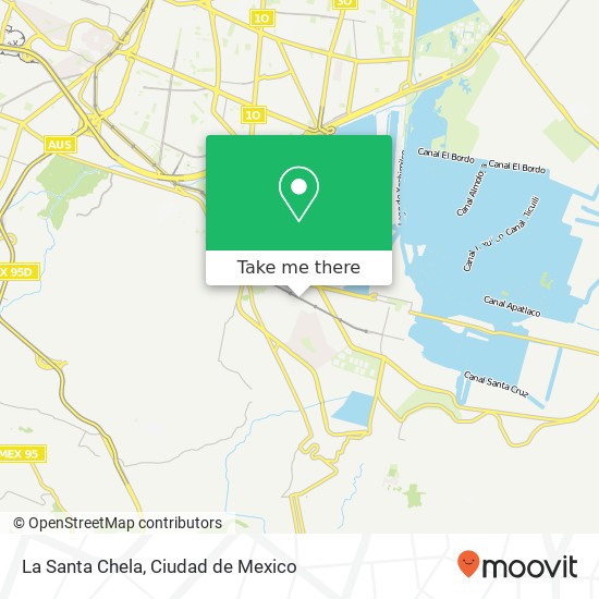 Mapa de La Santa Chela
