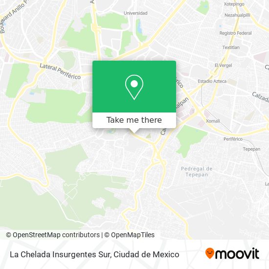 La Chelada Insurgentes Sur map