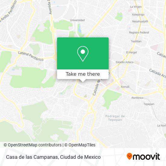 Casa de las Campanas map