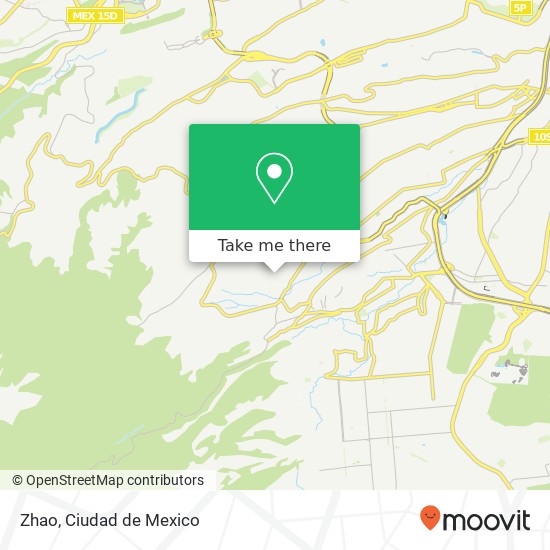 Zhao, Palmas 530 El Rosal 10600 La Magdalena Contreras, Ciudad de México map