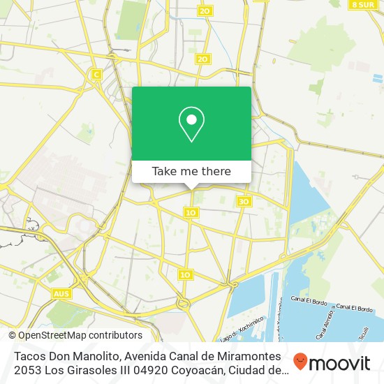 Tacos Don Manolito, Avenida Canal de Miramontes 2053 Los Girasoles III 04920 Coyoacán, Ciudad de México map