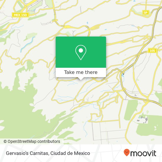 Gervasio's Carnitas, Bugambilia 53 Barros Sierra 10380 La Magdalena Contreras, Ciudad de México map