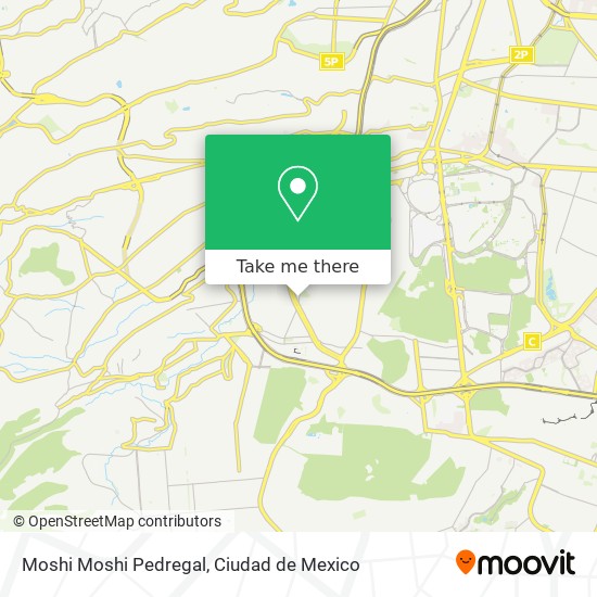Moshi Moshi Pedregal map