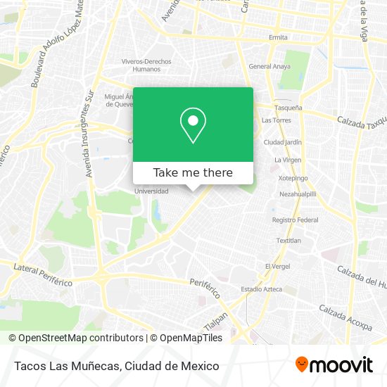Mapa de Tacos Las Muñecas