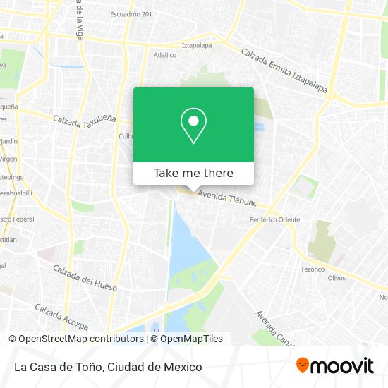 La Casa de Toño map