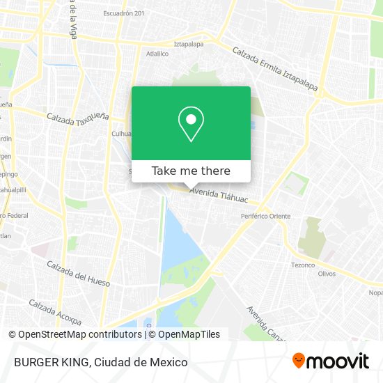 BURGER KING map