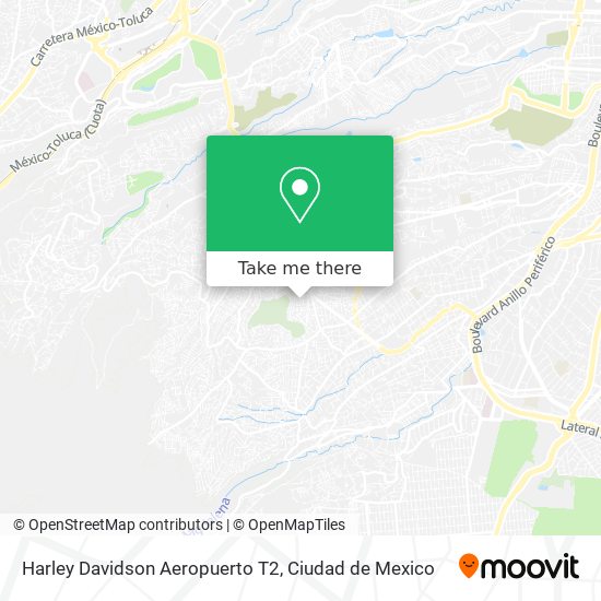 Harley Davidson Aeropuerto T2 map