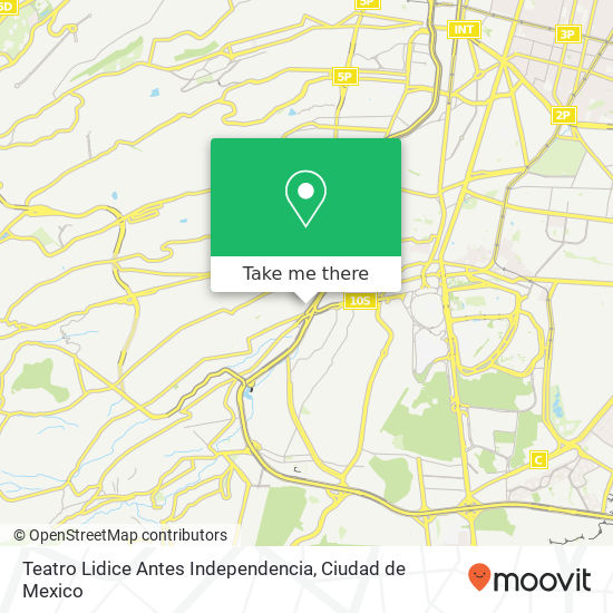 Teatro Lidice Antes Independencia map