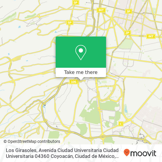 Los Girasoles, Avenida Ciudad Universitaria Ciudad Universitaria 04360 Coyoacán, Ciudad de México map
