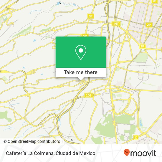 Cafetería La Colmena, Avenida Toluca Olivar de los Padres 01780 Álvaro Obregón, Distrito Federal map
