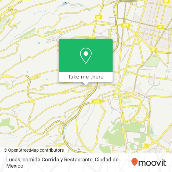 Lucas, comida Corrida y Restaurante, Avenida Toluca 173 Olivar de los Padres 01780 Álvaro Obregón, Ciudad de México map