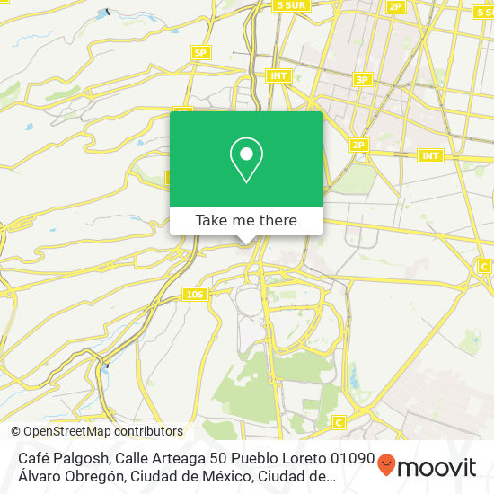 Café Palgosh, Calle Arteaga 50 Pueblo Loreto 01090 Álvaro Obregón, Ciudad de México map