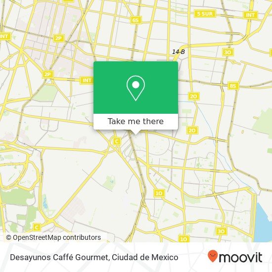 Mapa de Desayunos Caffé Gourmet, Cerro del Sombrero Campestre Churubusco 04200 Coyoacán, Distrito Federal