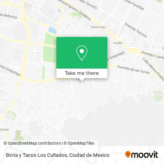 Birria y Tacos Los Cuñados map