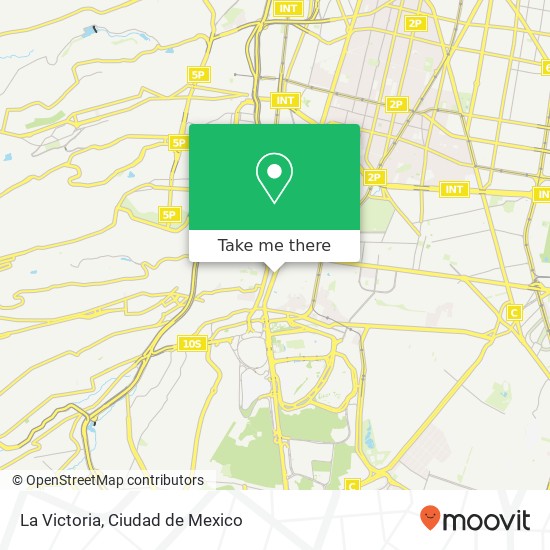 Mapa de La Victoria, Avenida Insurgentes Sur Chimalistac 01070 Álvaro Obregón, Distrito Federal