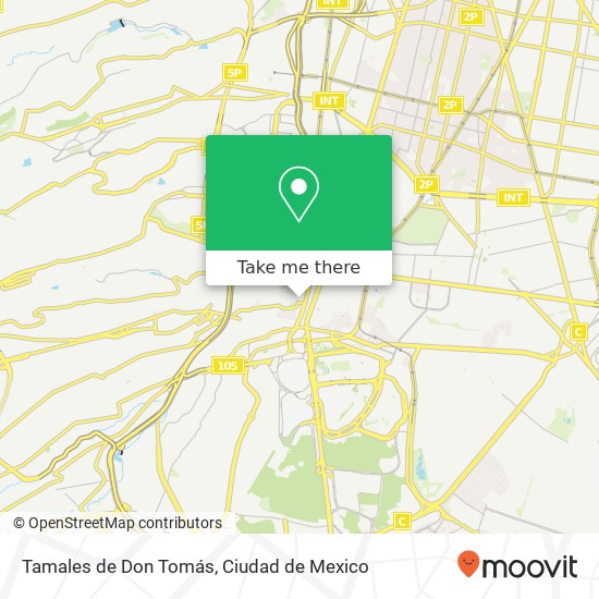 Mapa de Tamales de Don Tomás, Melchor Múzquiz San Ángel 01000 Álvaro Obregón, Ciudad de México