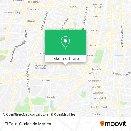 El Tajin map