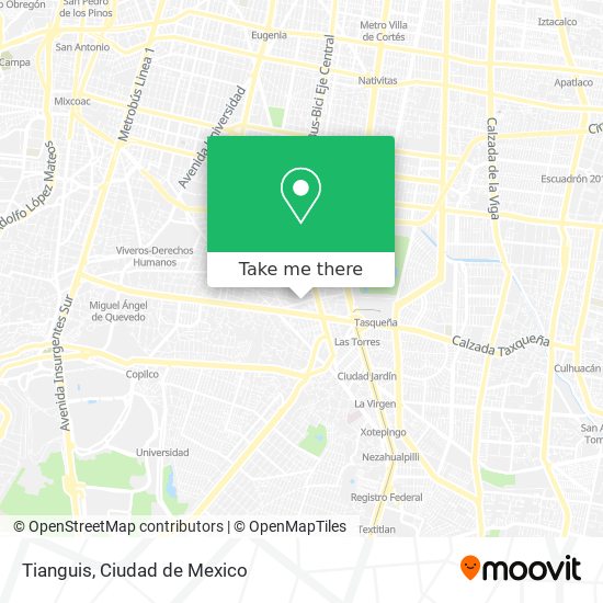 Tianguis map