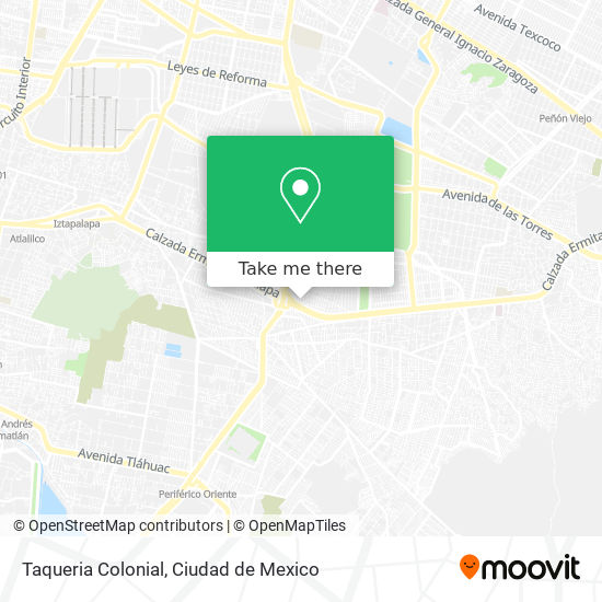 Taqueria Colonial map