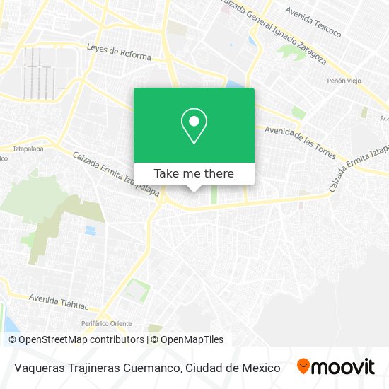 Vaqueras Trajineras Cuemanco map