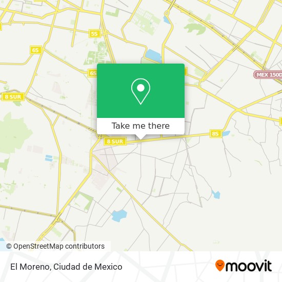El Moreno map