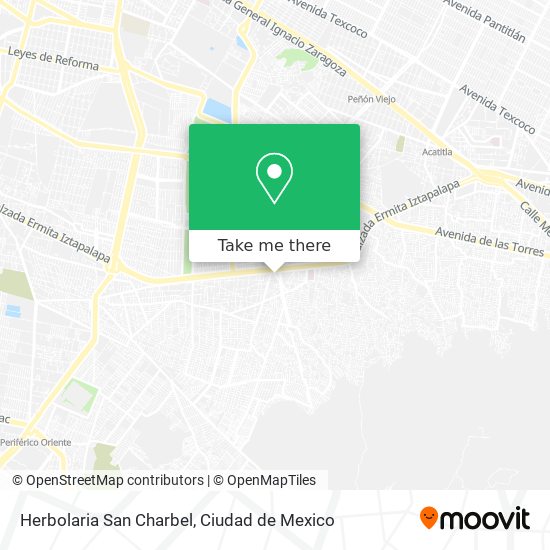 Herbolaria San Charbel map