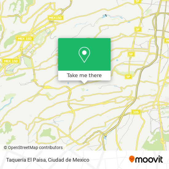 Taquería El Paisa map