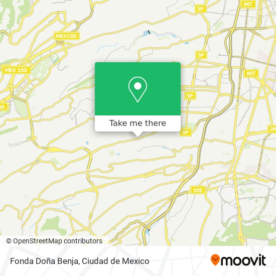 Fonda Doña Benja map