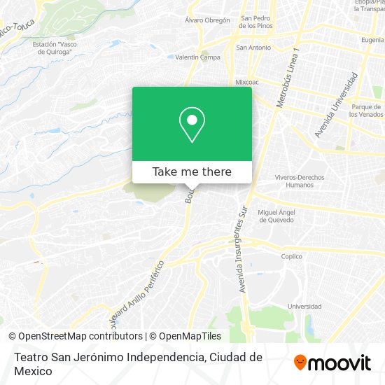 Mapa de Teatro San Jerónimo Independencia