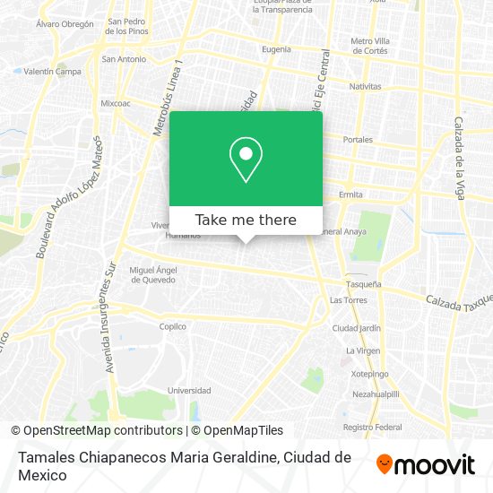 Tamales Chiapanecos Maria Geraldine map