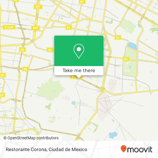 Restorante Corona, Avenida San Lorenzo San Juan Centro 09858 Iztapalapa, Distrito Federal map