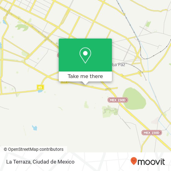 La Terraza, Avenida de las Torres San Miguel Teotongo (Secc Las Torr) 09630 Iztapalapa, Distrito Federal map