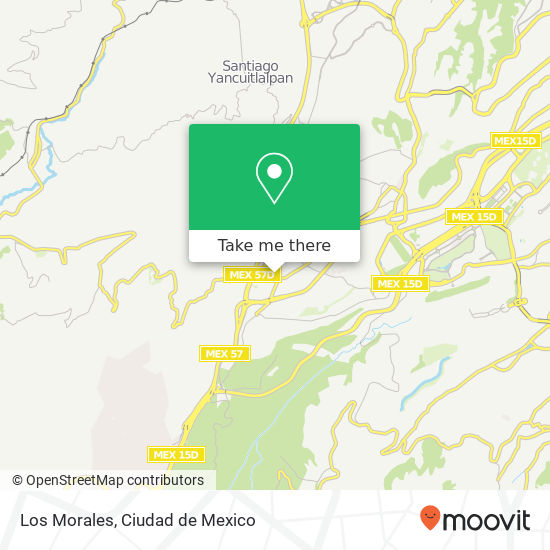 Mapa de Los Morales, Avenida México 8 Cuajimalpa 05000 Cuajimalpa de Morelos, Ciudad de México