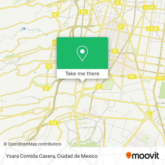 Ysara Comida Casera map