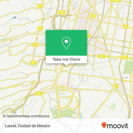 Mapa de Laurel, Avenida Vito Alessio Robles Guadalupe Chimalistac 01050 Álvaro Obregón, Ciudad de México