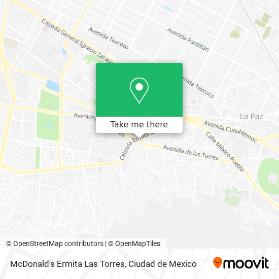 McDonald's Ermita Las Torres map