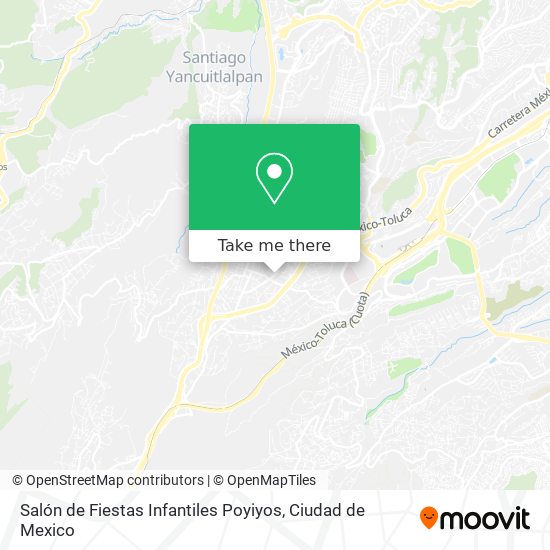 Mapa de Salón de Fiestas Infantiles Poyiyos