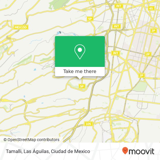 Tamalli, Las Águilas, Calle Médanos Ampl Los Alpes 01710 Álvaro Obregón, Ciudad de México map