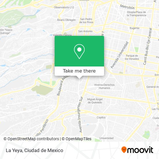 Mapa de La Yeya