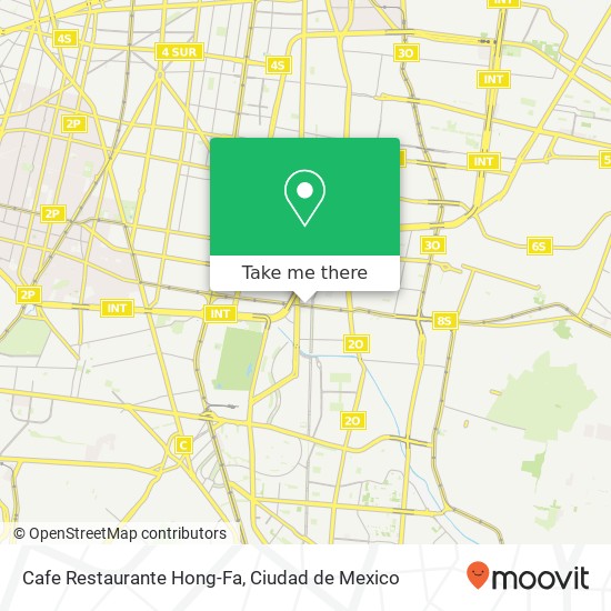 Mapa de Cafe Restaurante Hong-Fa, Calzada Ermita Iztapalapa Prado Churubusco 04230 Coyoacán, Distrito Federal