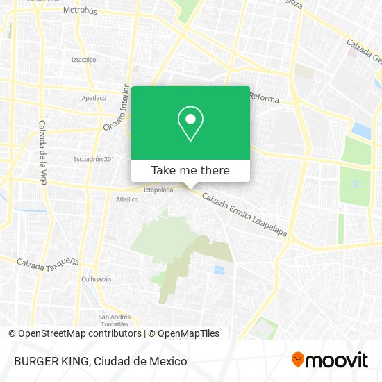 BURGER KING map