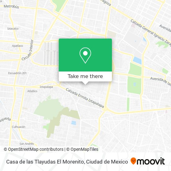 Mapa de Casa de las Tlayudas El Morenito