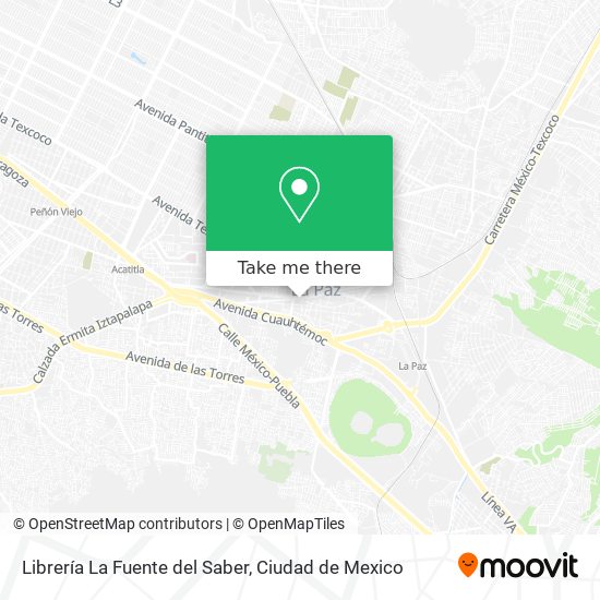 Mapa de Librería La Fuente del Saber